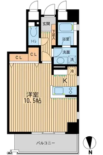 芝公園アパートメント【8階】の間取り