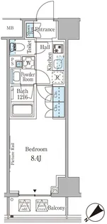 ルビア赤坂【9階】の間取り