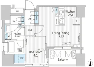 グランシエル南青山【3階】の間取り