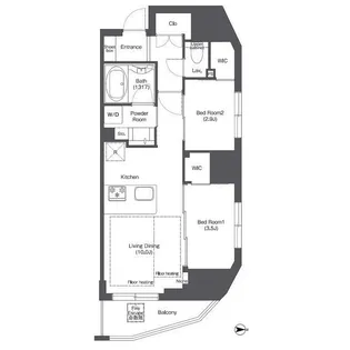 コンフォリア新御徒町【12階】の間取り
