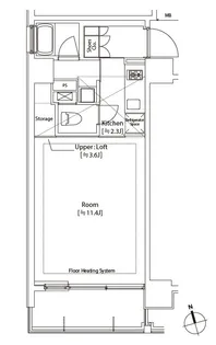 カスタリア中延【12階】の間取り