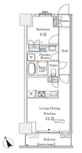 パークナードフィット南青山GARDEN【3階】の間取り