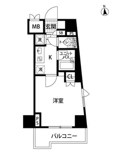 ルーブル品川南大井弐番館【4階】の間取り