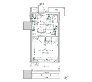 ローレルタワールネ浜松町【5階】の間取り