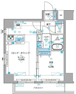 ジェノヴィア浅草Ⅲグリーンヴェール【8階】の間取り