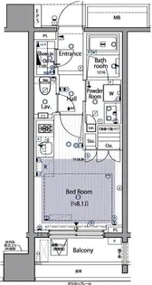 イニシアイオ西麻布【5階】の間取り