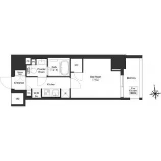 コンフォリア秋葉原ノース【3階】の間取り