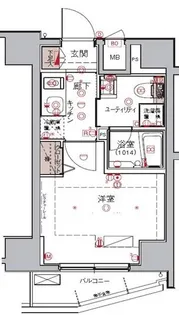 ハーモニーレジデンス大森WEST【2階】の間取り