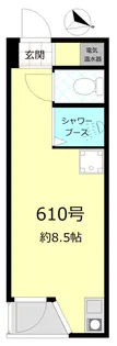 赤坂キャステール【6階】の間取り