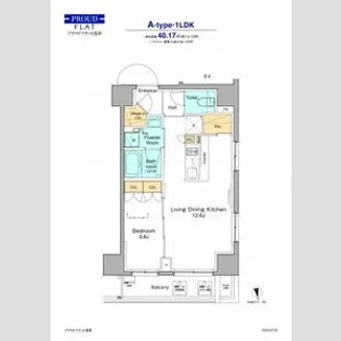 プラウドフラット浅草【2階】の間取り