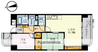 ヴィラはなぞの【5階】の間取り