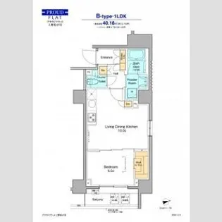 1LDKの間取り画像