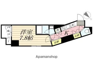 GRANPASEO麻布十番【6階】の間取り