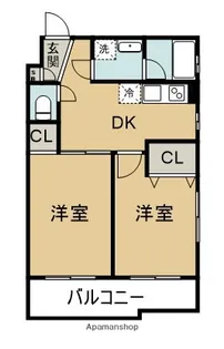 モント中馬込【1階】の間取り