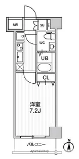 ジェノヴィア蒲田Ⅲスカイガーデン【5階】の間取り