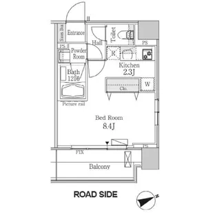 パークフラッツ芝浦【3階】の間取り