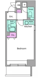 レジディア大井町【2階】の間取り
