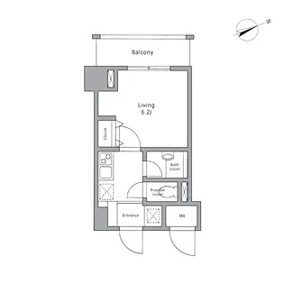レジディア東品川【11階】の間取り