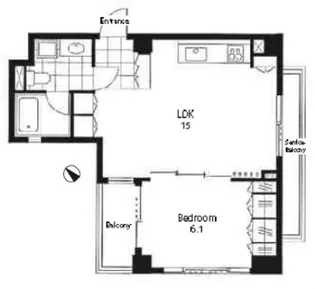レジディア南雪谷【2階】の間取り
