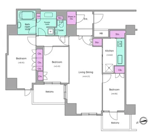 東京都品川区西五反田3丁目【マンション】の間取り