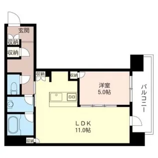 オーキッドレジデンス品川【2階】の間取り