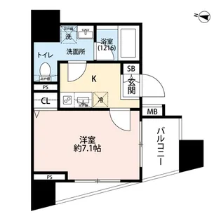 プレール・ドゥーク大森町【11階】の間取り