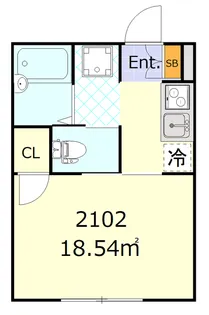 フリージア西小山【1階】の間取り