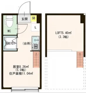 ハーモニーテラス大井Ⅱ【1階】の間取り