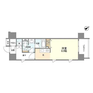 クリオ五反田【7階】の間取り