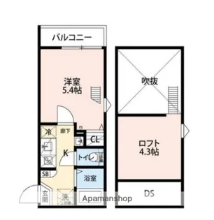 グランクオール京急蒲田【304号室】の間取り