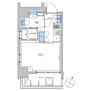 ブラウ戸越銀座スカイ【8階】の間取り