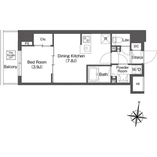 コンフォリア森下リバーサイド【1階】の間取り