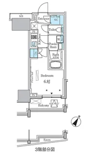ラテスト白金台【10階】の間取り