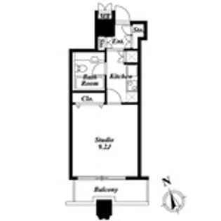 LASANTE池田山【9階】の間取り