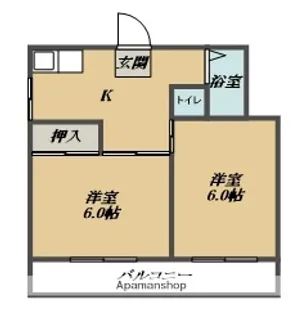 リバービュー羽田【304号室】の間取り