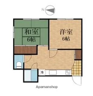 リバービュー羽田【102号室】の間取り
