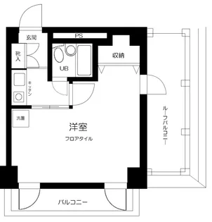 東京都品川区北品川1丁目【マンション】の間取り