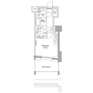 ザ・パークハビオ目黒桜邸【5階】の間取り