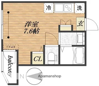 フォルテシモ大森東【201号室】の間取り