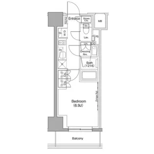 ザ・パークハビオ五反田【7階】の間取り
