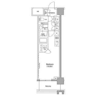 ヴェール・クレール大崎【7階】の間取り