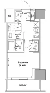 ザ・パークハビオ荏原中延駅前【12階】の間取り