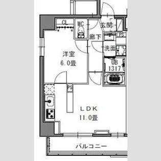 SーRESIDENCE新御徒町WEST【10階】の間取り