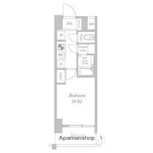 エスタート品川南大井【9階】の間取り