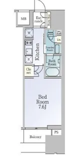 ルフォンブランシェ品川南大井【12階】の間取り