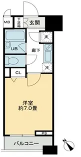 クロスレジデンス蒲田【10階】の間取り
