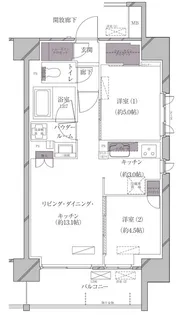 A-standard芝浦【8階】の間取り
