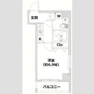 エル・ドゥーチェ蒲田【7階】の間取り