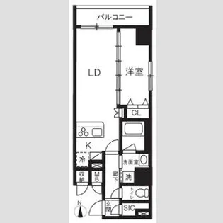ハーモニーレジデンスグローバルキャピタル【14階】の間取り