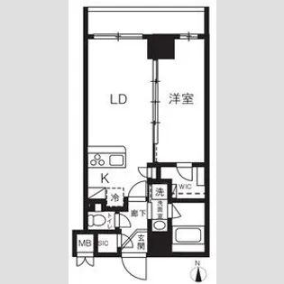 ハーモニーレジデンスグローバルキャピタル【7階】の間取り